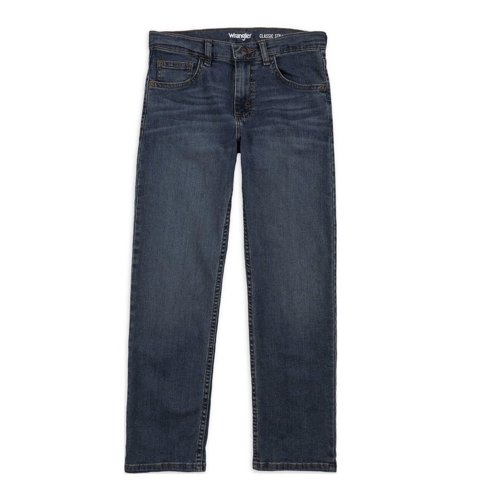 Wrangler Boys Straight Fit Denim Jeans Blue Size 10 Regular NWT